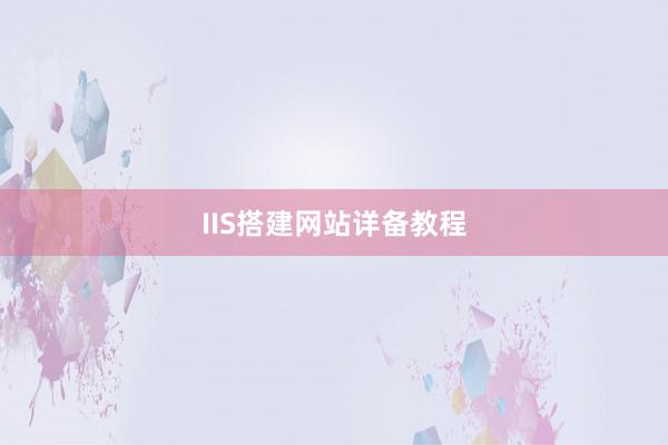 IIS搭建网站详备教程